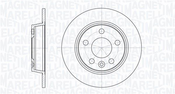 MAGNETI MARELLI stabdžių diskas 361302040245